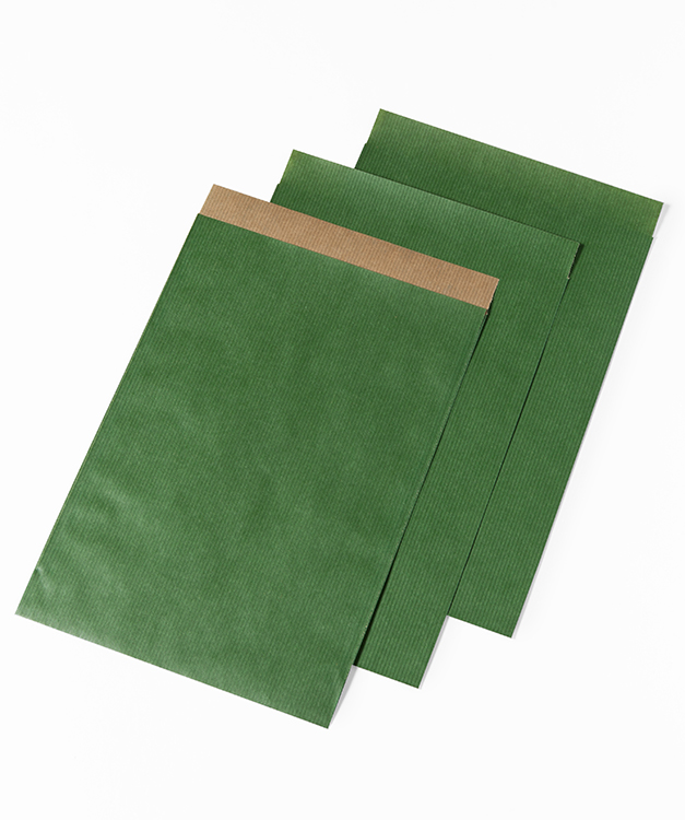 Papieren zakjes 17x25cm groen